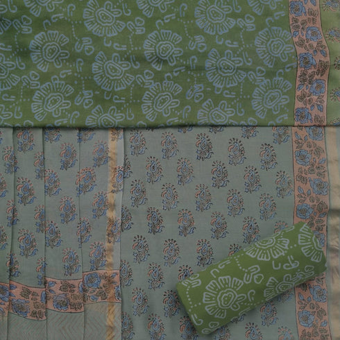 Buti Print Chanderi Silk Suit Set (CHA38)